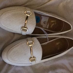 New rockports white dress flat